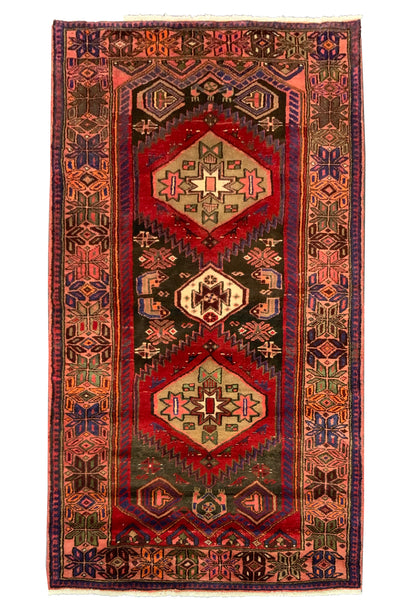 Vintage Kurdi Hamedan Rug – Rare Tribal Piece c.1960 198x110cm | Rug#10611