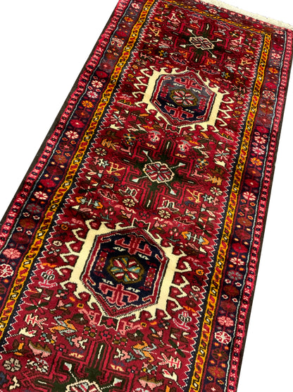 Vintage Persian Karajeh-Heriz Runner 382x80 cm | Rug# 10589