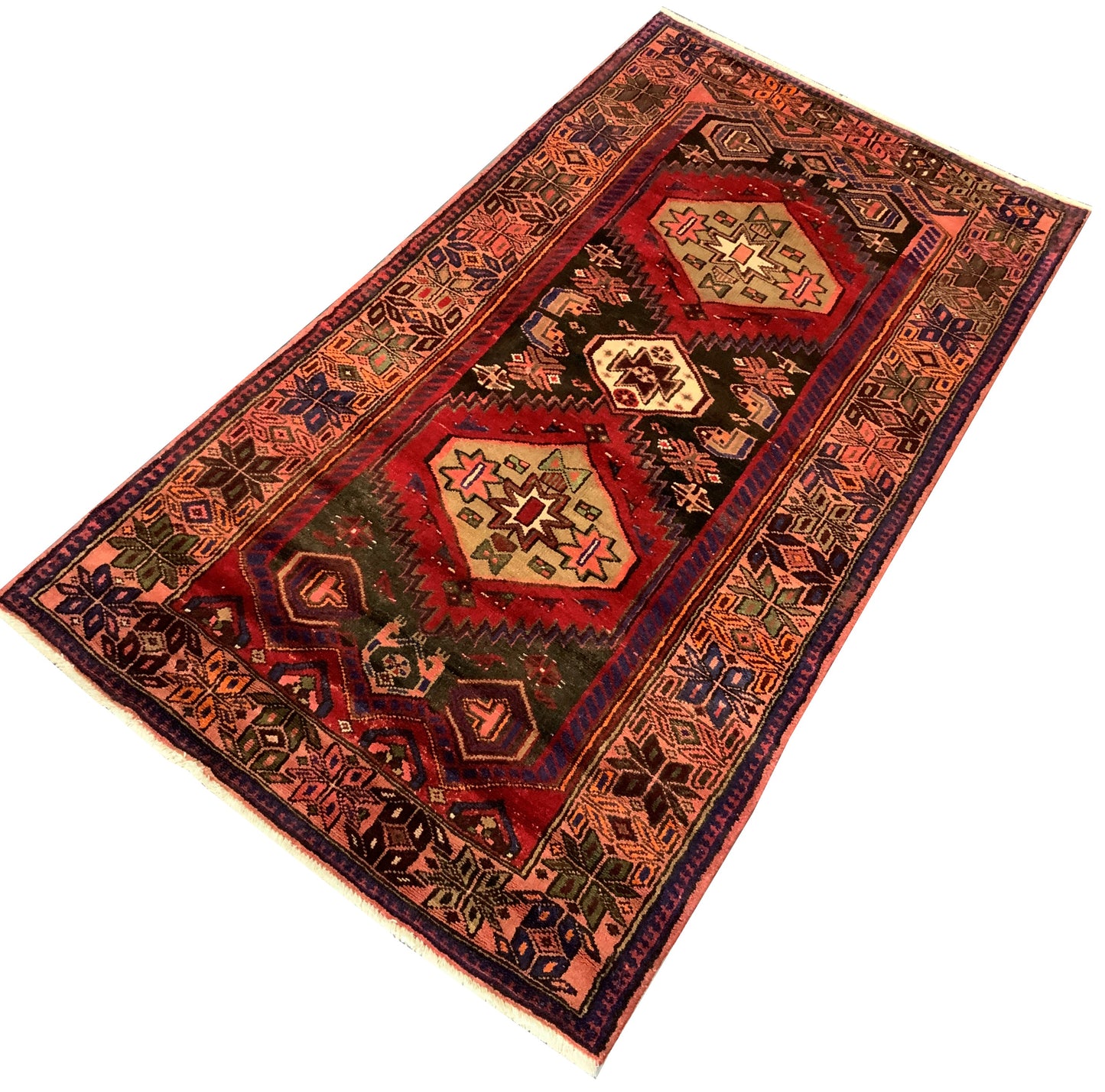 Vintage Kurdi Hamedan Rug – Rare Tribal Piece c.1960 198x110cm | Rug#10611