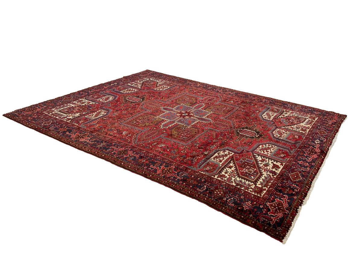 Vintage Persian Heriz Rug, 382x302 cm | Rug# 10329