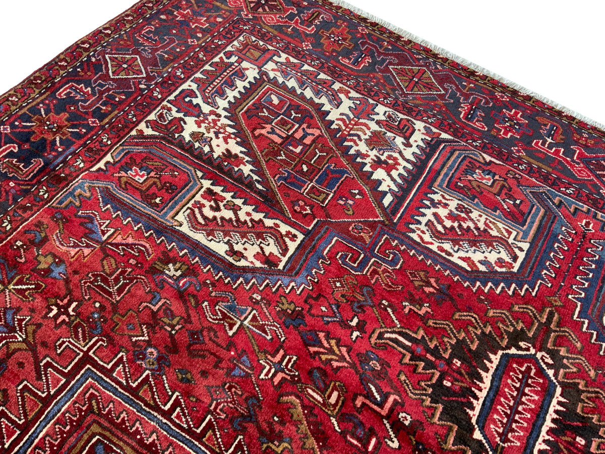 Vintage Persian Heriz Rug, 382x302 cm | Rug# 10329