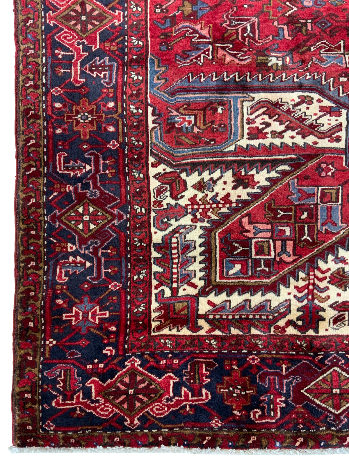 Vintage Persian Heriz Rug, 382x302 cm | Rug# 10329