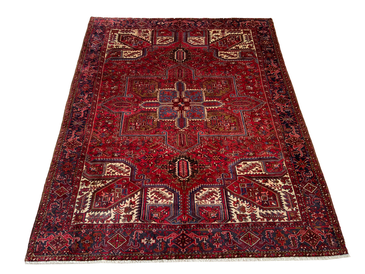 Vintage Persian Heriz Rug, 382x302 cm | Rug# 10329