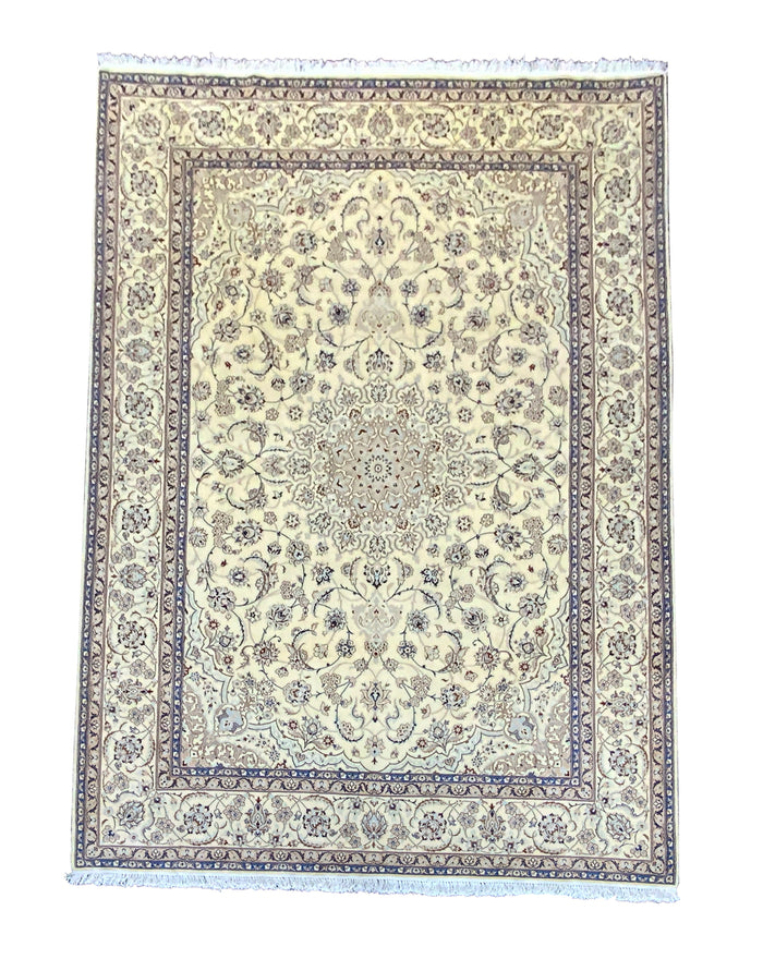 Superfine Nain , wool & silk, Persia 352x253cm | Rug# 10290