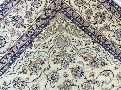 Superfine Nain , wool & silk, Persia 352x253cm | Rug# 10290