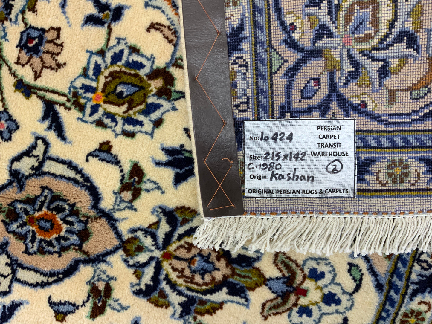 Persian Kashan Rug 215x142cm | Rug# 10424