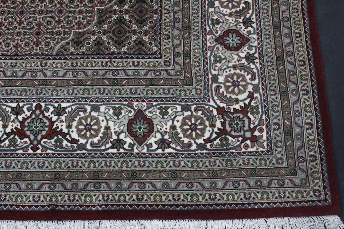 Superfine Amritsar in Tabriz  NZ wool pile 304x252 cm | Rug# 31061
