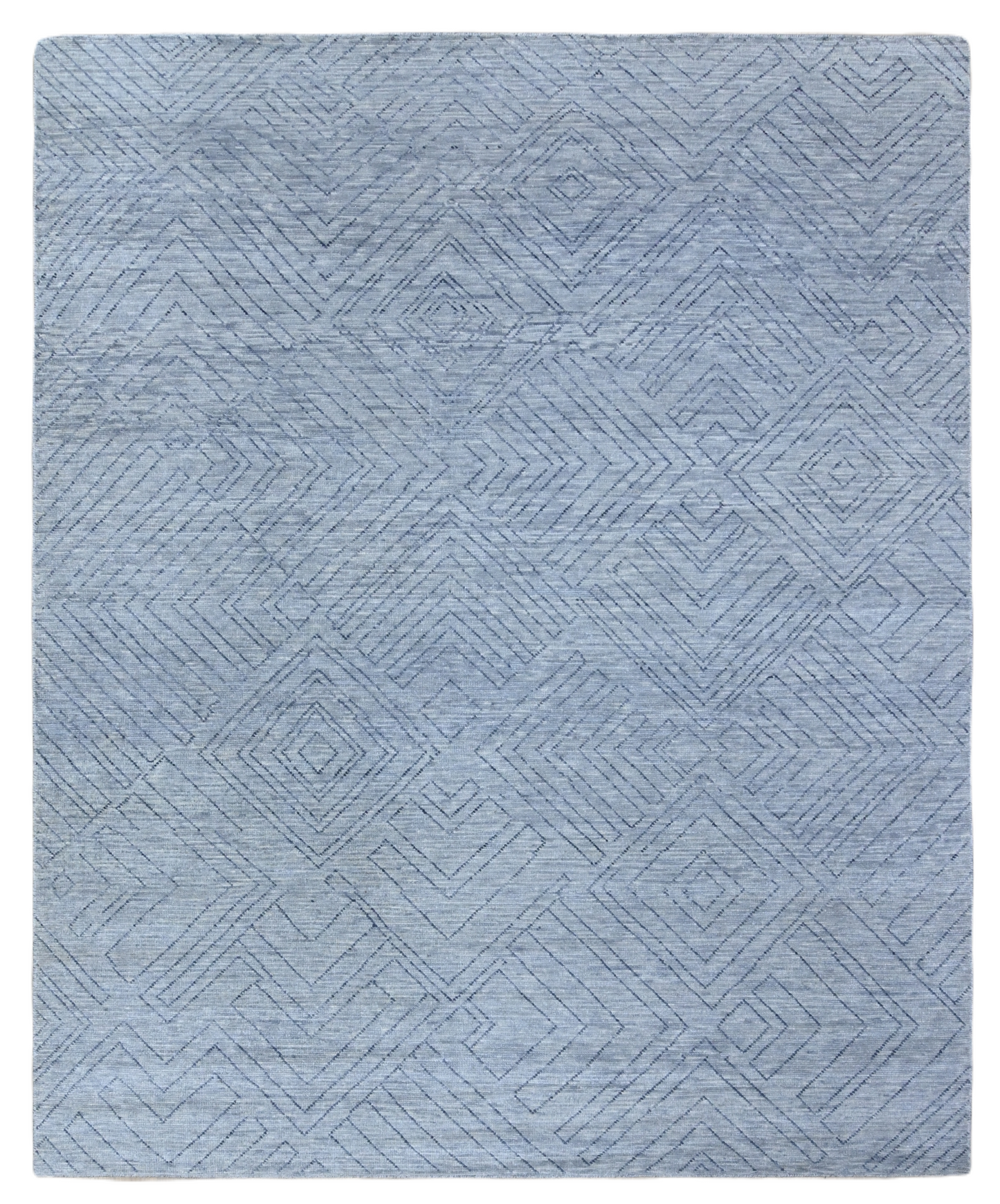 Hand knotted Scandinavian texture design 307x243 cm | Rug# 31561