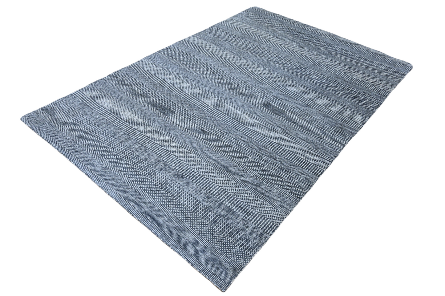 Hand knotted Scandinavian texture design 281x 182 cm |  Rug# 31569