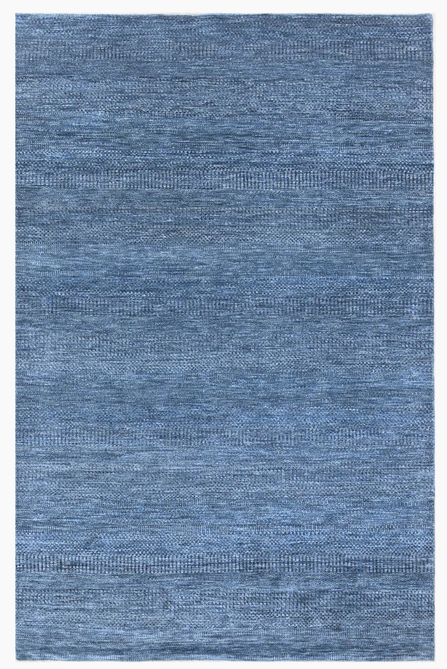 Wool & Silk Scandinavian texture designer rug 278x182 cm | Rug# 31567
