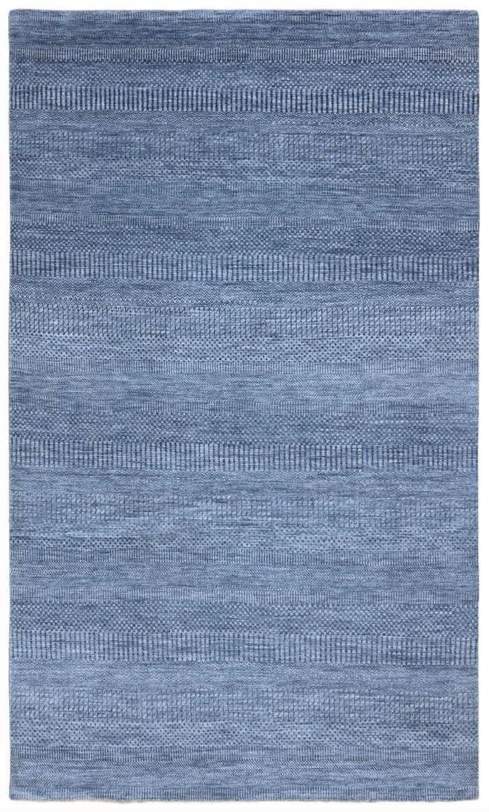 Hand-Knotted Scandinavian Textured Rug 152x252 cm | Rug# 31573