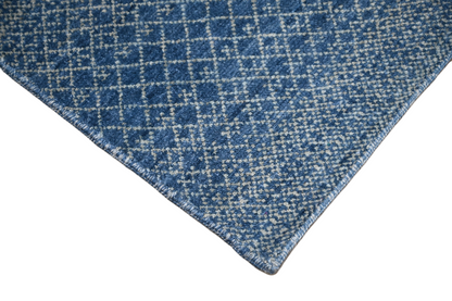 Hand knotted Scandinavian texture design, pure wool art silk  363x277 cm | Rug# 31559