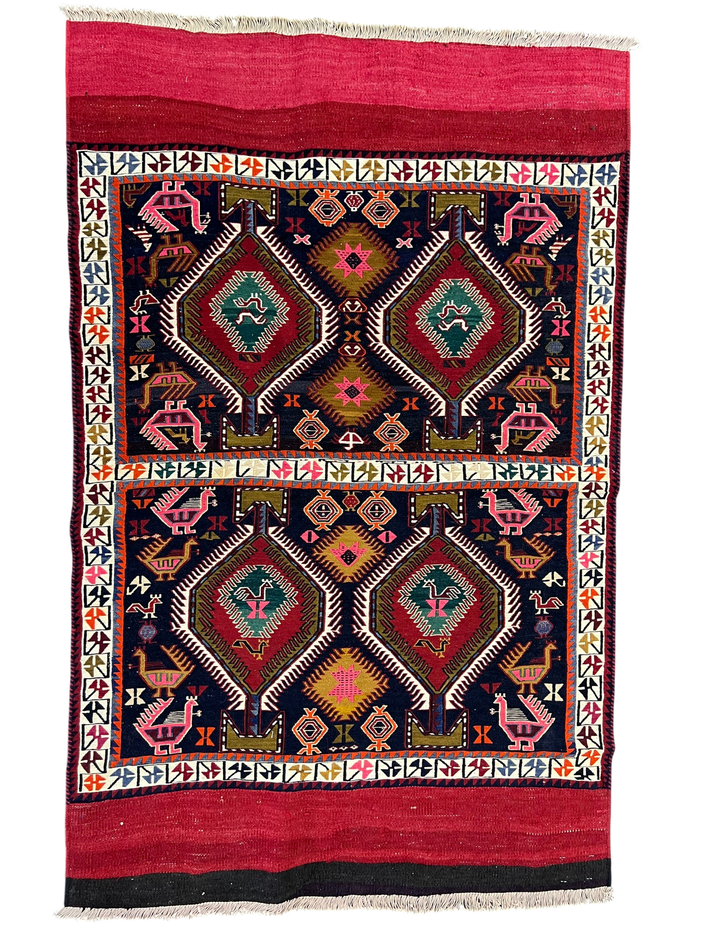 Nomadic Azari Sumak Mafresh – Bedding-Bag Face  176x112cm | Rug# 10482