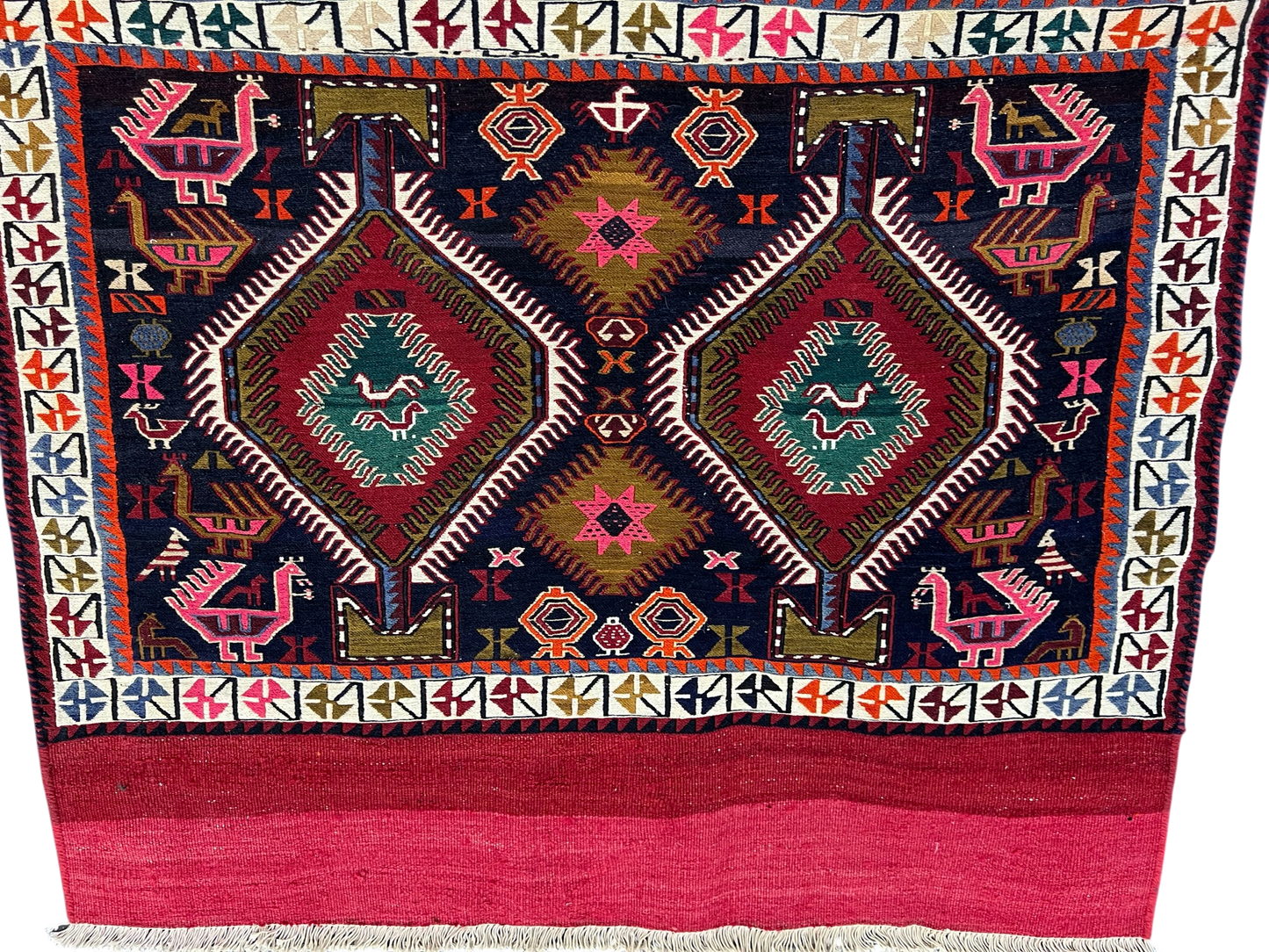 Nomadic Azari Sumak Mafresh – Bedding-Bag Face  176x112cm | Rug# 10482