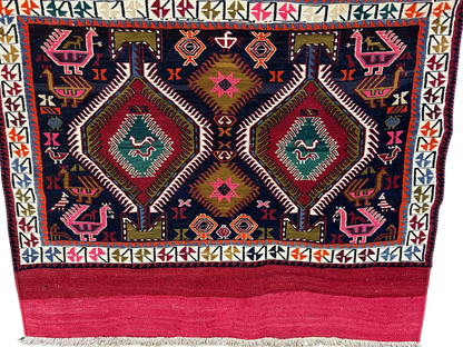 Nomadic Azari Sumak Mafresh – Bedding-Bag Face  176x112cm | Rug# 10482