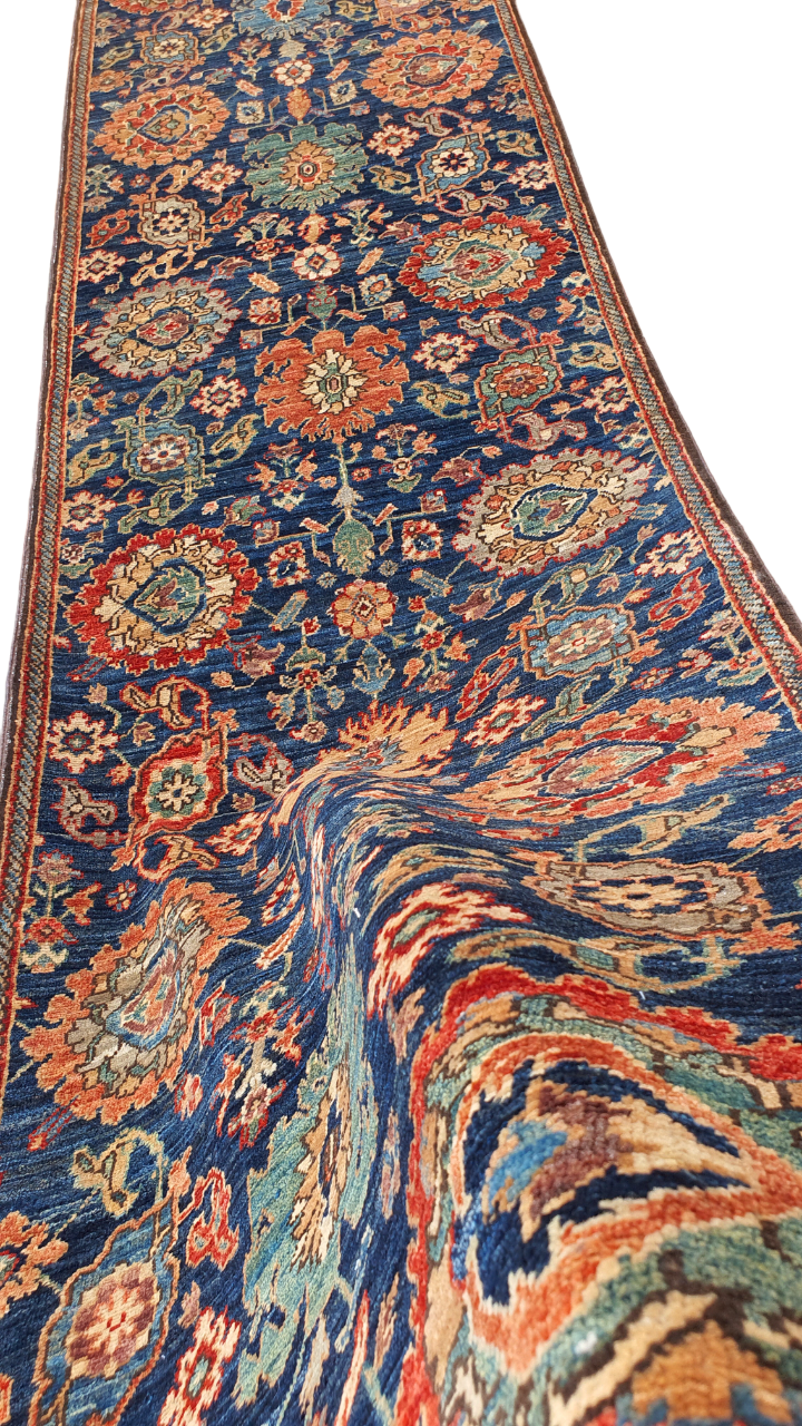 Custom-Made Afghan Heriz-Serapi Runner Rug 487x87 cm | Rug# 26727