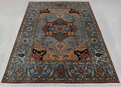 Hand-knotted Sarapi Rug  medallion surrounded  231x310 cm | Rug# 31902