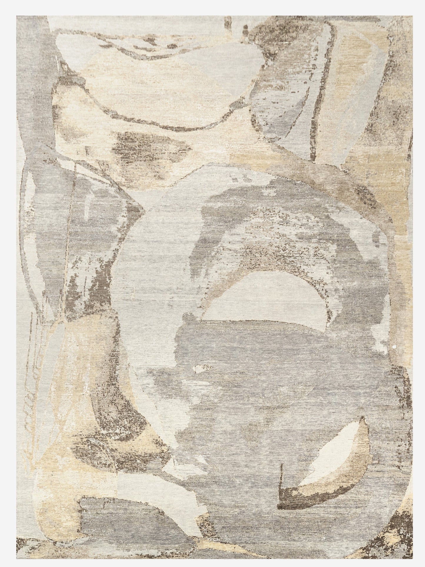 Silk & wool Jaipur Abstract designer rug 361x278 cm | Rug#31793