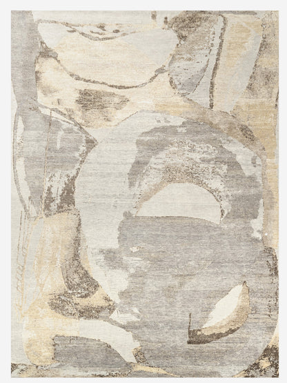 Silk & wool Jaipur Abstract designer rug 361x278 cm | Rug#31793