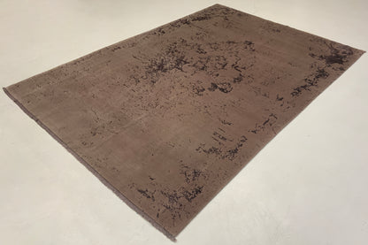 Hand-Loom rug woven with fine wool and bamboo silk pile  294x204cm | Rug# 10648