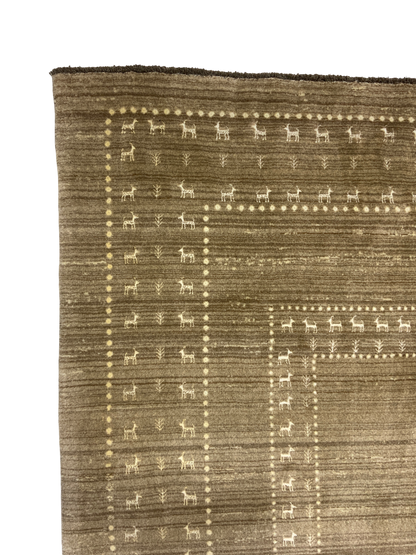 Hand-Loom rug woven with fine wool and bamboo silk, 297x201cm | Rug# 10657