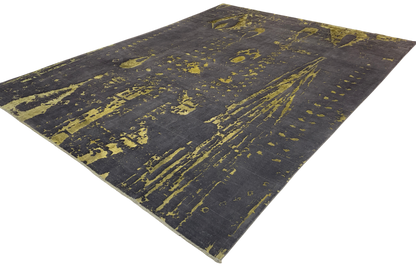 A Jakard-loom rug woven with fine Persian wool and bamboo silk pile  390x298cm | Rug# 10678