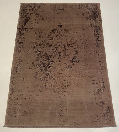 Hand-Loom rug woven with fine wool and bamboo silk pile  294x204cm | Rug# 10648