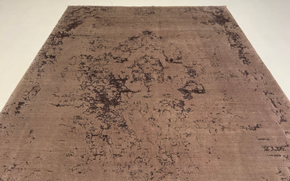 Hand-Loom rug woven with fine wool and bamboo silk pile  294x204cm | Rug# 10648