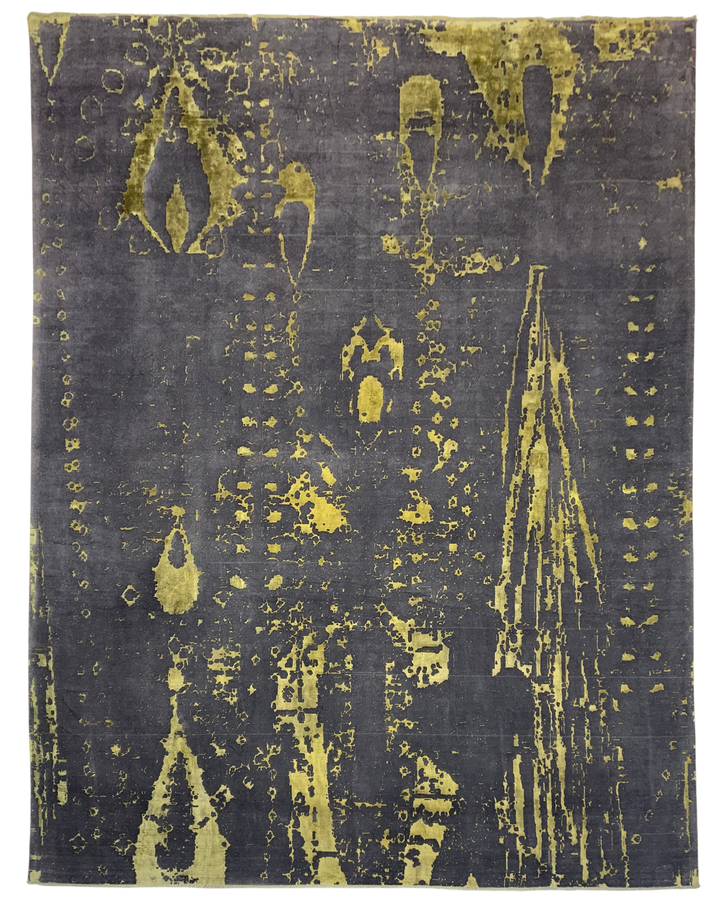 A Jakard-loom rug woven with fine Persian wool and bamboo silk pile  390x298cm | Rug# 10678