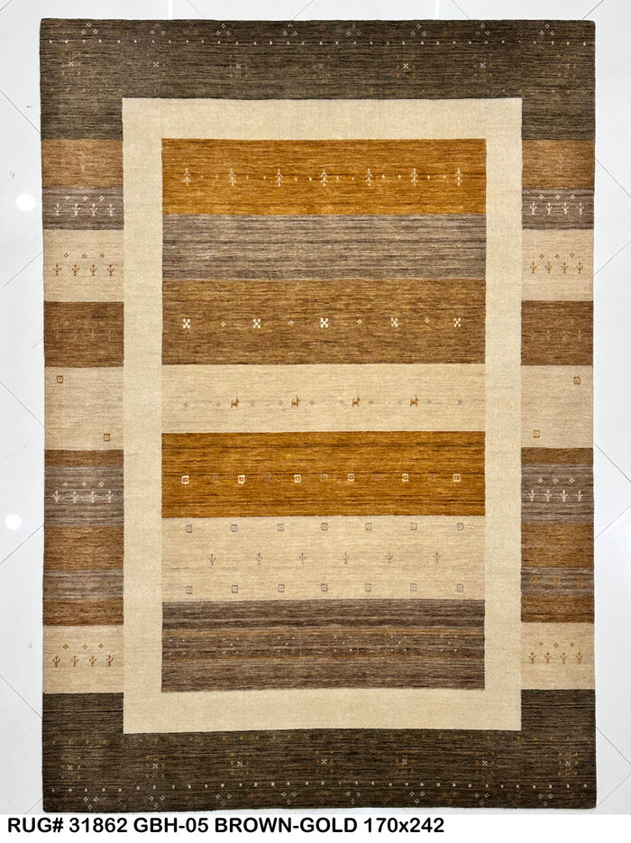 modern Gabbeh rug, India 276x187cm | RUG# 31862