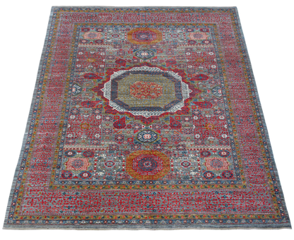 Custom-Made Afghan Mamluk Rug, 302x246 cm | Rug#27082