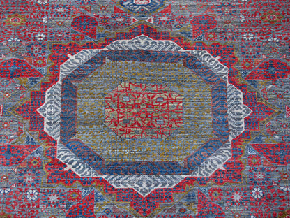 Custom-Made Afghan Mamluk Rug, 302x246 cm | Rug#27082