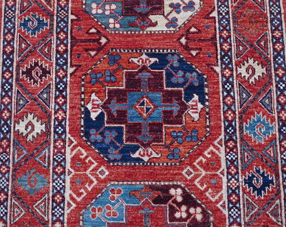 Custom made Ersari-Turkaman in 14th century Turkaman gulls 156x87 cm | Rug# 27107