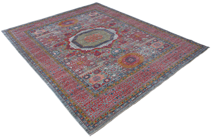Custom-Made Afghan Mamluk Rug, 302x246 cm | Rug#27082