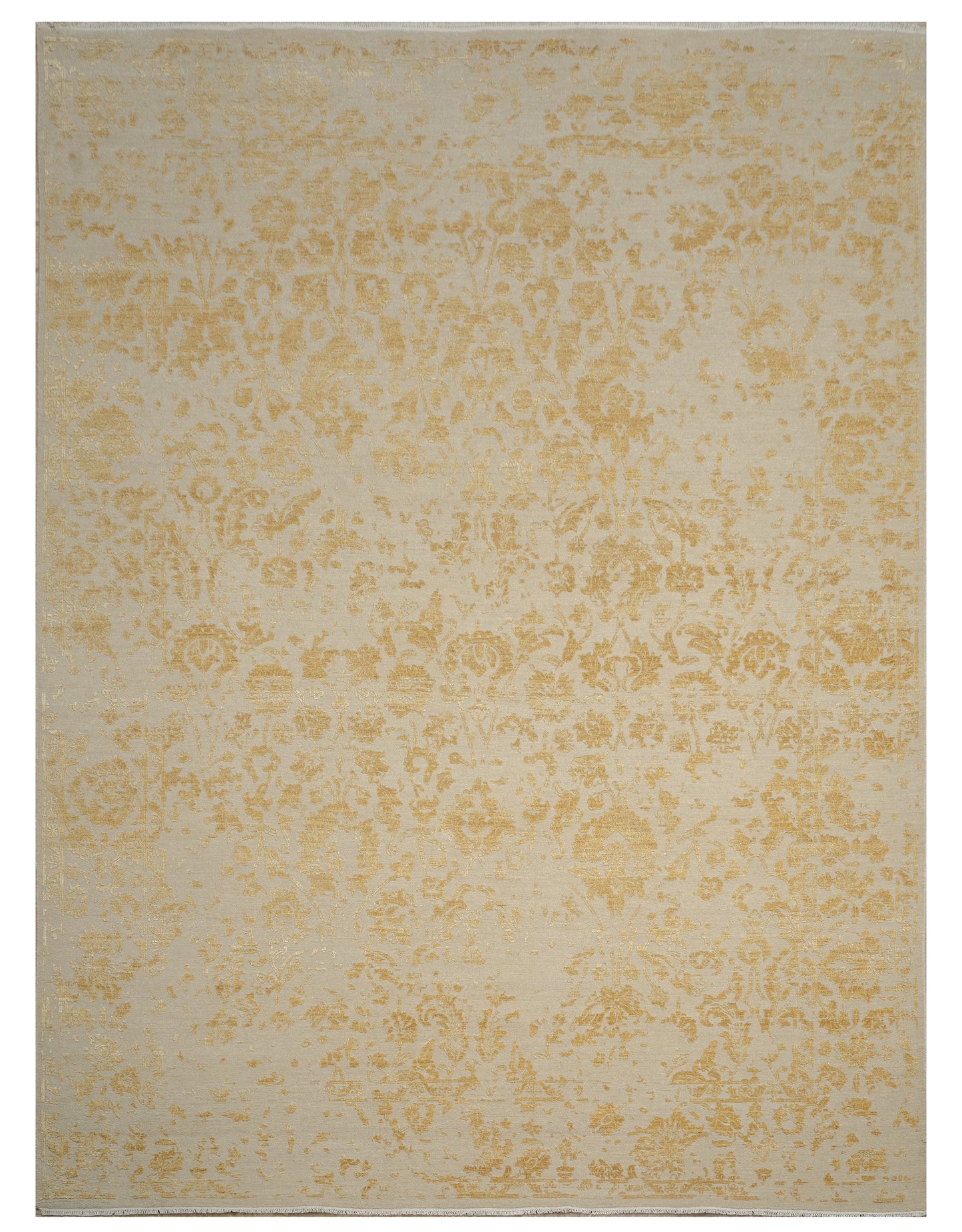 Hand knotted Transitional Tabriz design wool and silk carpet 368x274 cm | Rug #31963