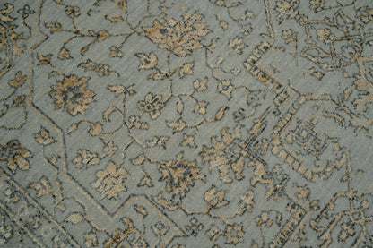 Hand knotted Transitional design  NZ wool and bamboo silk  277x184 cm | Rug #31972