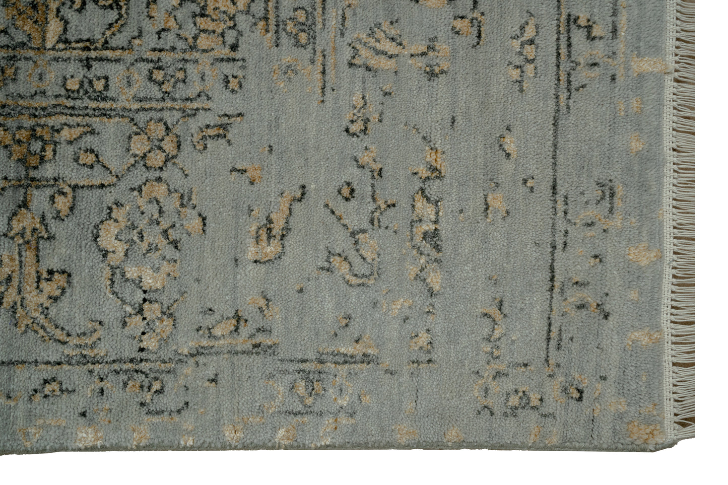 Hand knotted Transitional design  NZ wool and bamboo silk  277x184 cm | Rug #31972