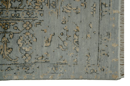 Hand knotted Transitional design  NZ wool and bamboo silk  277x184 cm | Rug #31972