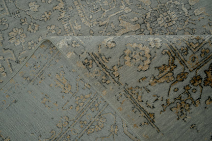 Hand knotted Transitional design  NZ wool and bamboo silk  277x184 cm | Rug #31972
