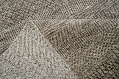 Very fine Hand knotted Scandinavian texture rug 303×240 cm | Rug# 31957