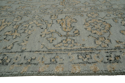 Hand knotted Transitional design  NZ wool and bamboo silk  277x184 cm | Rug #31972