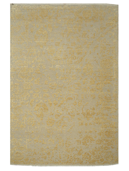 Hand knotted Transitional Tabriz with NZ wool & pure silk pile, Jaipur,  275x183 cm | Rug #31962