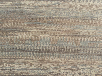 Hand knotted modern carpet in Scandinavian texture design 368x271cm | Rug# 31942