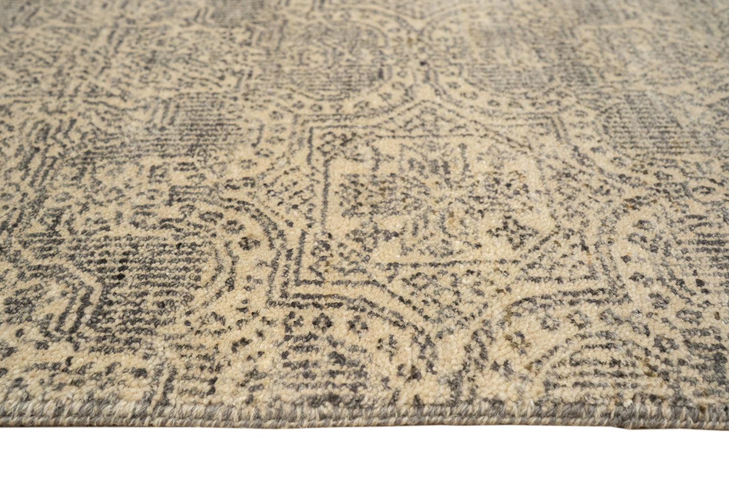 Hand knotted custom made transitional carpet 305×245 cm | Rug# 32070
