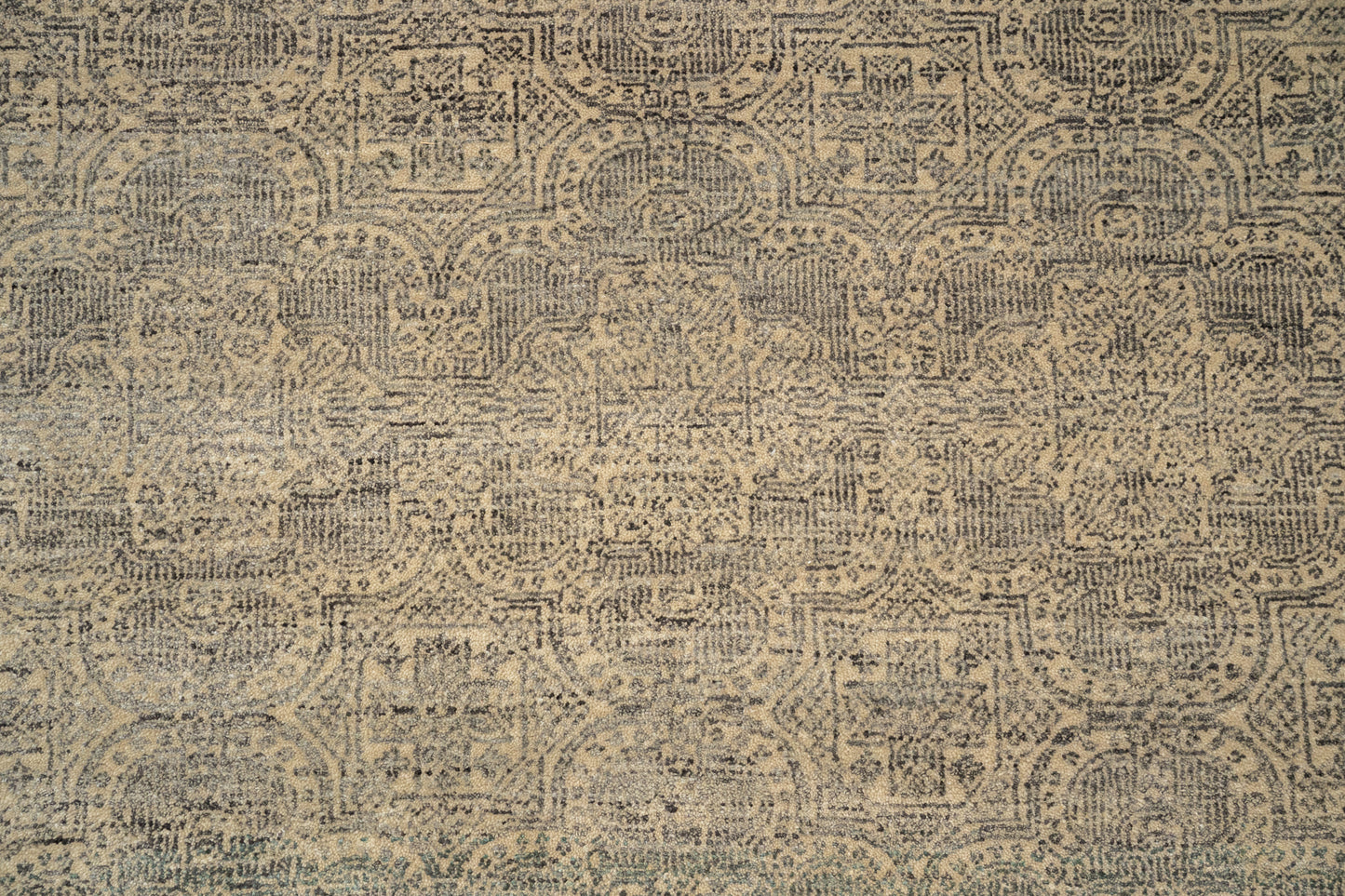 Hand knotted custom made transitional carpet 305×245 cm | Rug# 32070