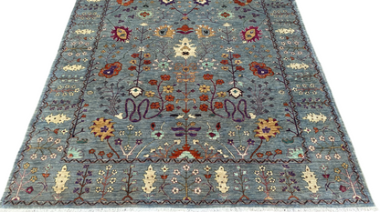Custom-Made Afghan Tree-of-Life Rug, 355x272 cm | Rug# 27169