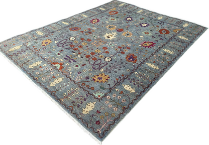 Custom-Made Afghan Tree-of-Life Rug, 355x272 cm | Rug# 27169