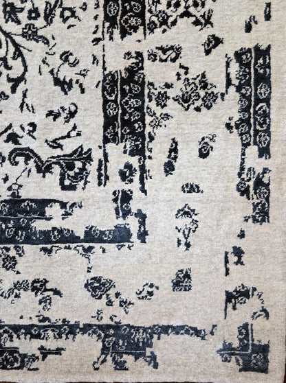 Hand knotted transitional Glaze, 350×261 cm | Rug# 30871
