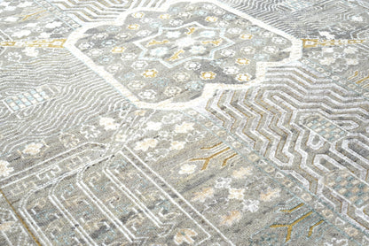 Contemporary Geometric Garden Design Rug 357x274 cm | Rug# 32080