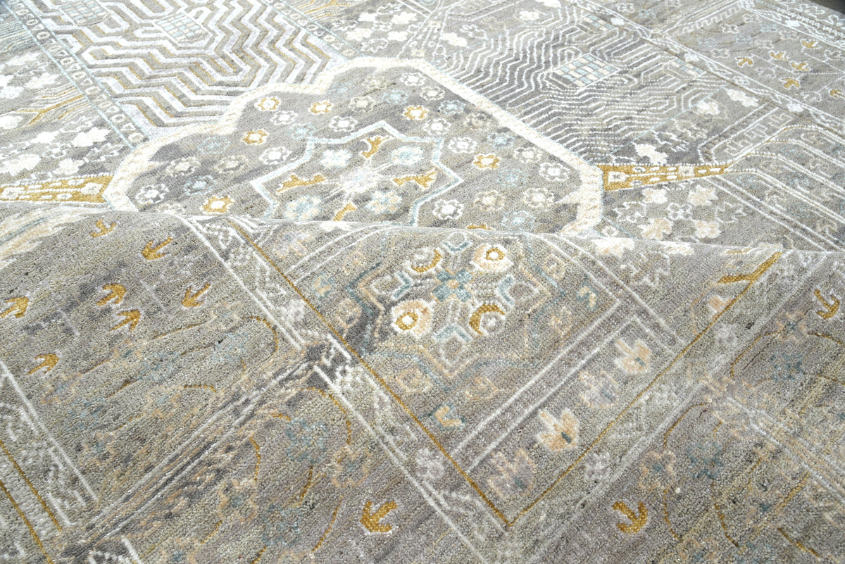 Contemporary Geometric Garden Design Rug 357x274 cm | Rug# 32080